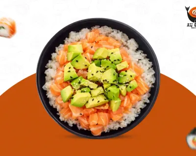 TR2 Riz vinaigré tartare saumon avocat