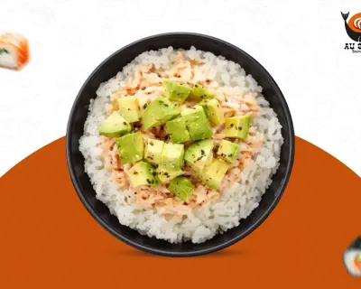 TR1 Riz vinaigré tartare thon cuit mayo avocat