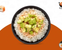 TR1 Riz vinaigré tartare thon cuit mayo avocat